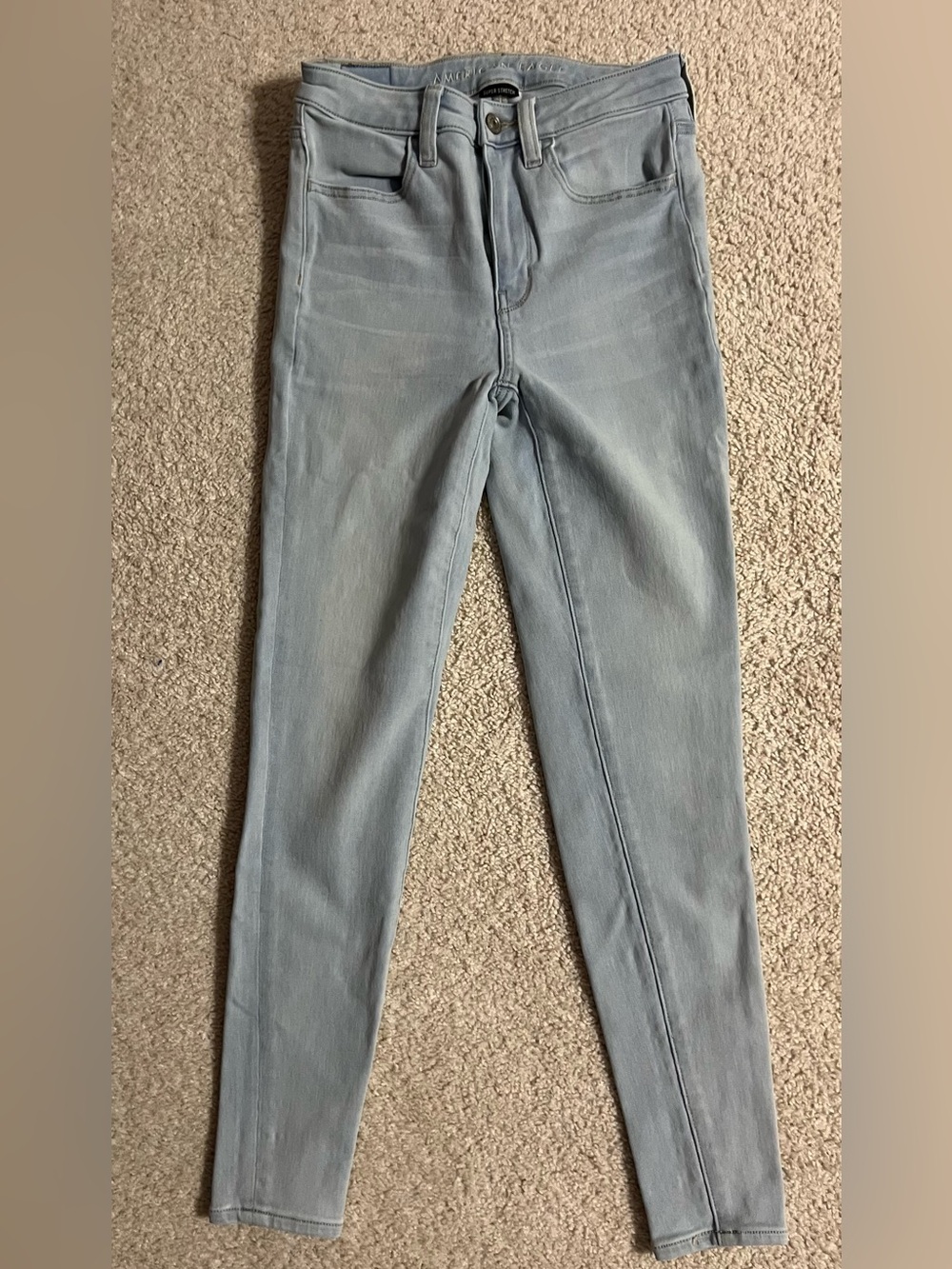 Women’s Light Blue High-Rise Skinny Jeans